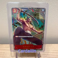 One Piece TCG Card Game Chinese Zoro OP01-025 SR Exclusive 1st Anniversary Alt - Image 1