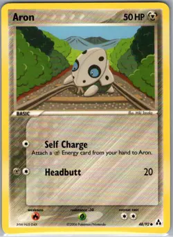 Aron 48/92 Non Holo Legend Maker - Pokemon Card - NM - Image 1