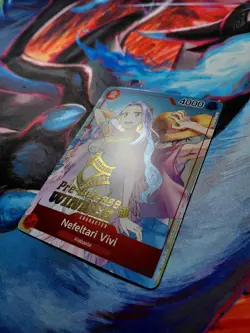 One Piece Nefeltari Vivi OP-03 Pre-Release Winner Promotional Card ST01-009 NM - Image 2