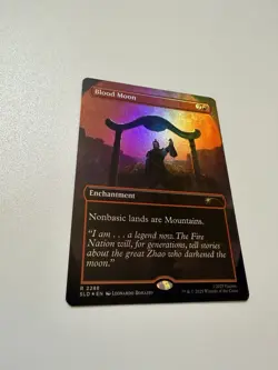 Blood Moon (Rainbow Foil) #2288 Secret Lair Drop SLD Enchantment MTG - Image 1
