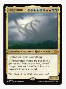 Progenitus | MTG FDN | 5-Color Hydra Avatar Protection Commander Mythic | NM - Image 1