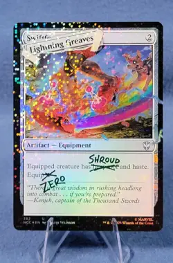 Deadpool Lightning Greaves Confetti Pool Party FOIL Secret Lair MTG 🔮 D - Image 1