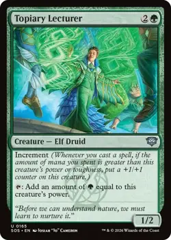 1x Topiary Lecturer - Foil MTG Secrets of Strixhaven NM Magic Foil - Image 1