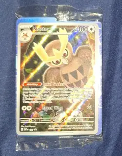 Pokemon Noctowl 141 – Sealed Promo – Stellar Crown ETB – NM - Image 1