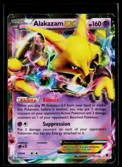 Pokemon TCG Alakazam EX Ultra Rare XY - Fates Collide 25/124 DMG - Image 1