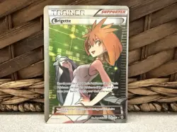 Pokemon TCG Brigette Holo Full Art Ultra Rare Breakthrough 161/162 NM Miscut - Image 1