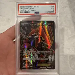 Pokemon Groudon EX Dark Explorers Full Art #106 PSA 5 - Image 1