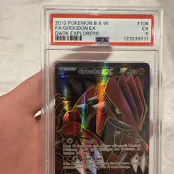 Pokemon Groudon EX Dark Explorers Full Art #106 PSA 5 - Image 4