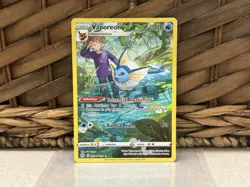 Pokemon TCG Vaporeon TG02/TG30 Holo SWSH Trainer Gallery Brilliant Stars NM - Image 1