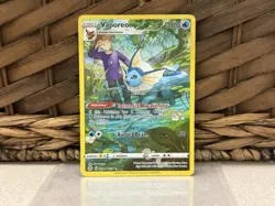 Pokemon TCG Vaporeon TG02/TG30 Holo SWSH Trainer Gallery Brilliant Stars NM - Image 3