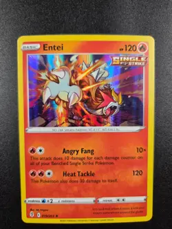 Entei 019/203 SWSH07: Evolving Skies Holo NM Pokemon TCG - Image 1