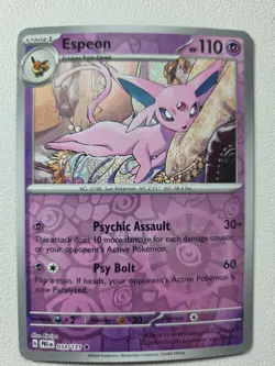 Espeon 033/131 SV: Prismatic Evolutions Reverse Holo NM Pokemon TCG - Image 1
