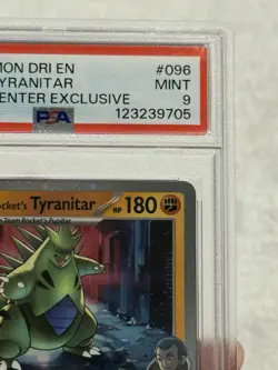 2025 POKEMON DESTINED RIVALS POKEMON CENTER #096 TEAM ROCKET'S TYRANITAR PSA 9 - Image 2