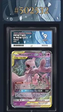 Pokemon TCG - Mewtwo & Mew GX 71/236 Tag Team Card - Unified Minds - ACE 9 - Image 1
