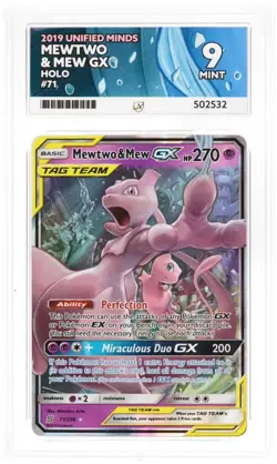 Pokemon TCG - Mewtwo & Mew GX 71/236 Tag Team Card - Unified Minds - ACE 9 - Image 2