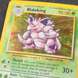 Pokemon Nidoking Holo Rare TCG Card 11/102 Base Set - Image 2