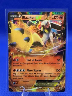 Pokemon TCG Blaziken EX Black Star Promo Ultra Rare Holo Card XY54 MP - Image 1