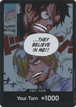 DON!! Card Luffy & Sanji OP-11 Fist of Divine Speed One Piece English Near Mint - Image 1