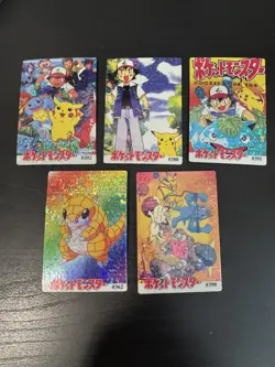 POKEMON - Japanese VENDING STICKER Prism Pocket Monster Lot of 5 CUTE PRISMS - Image 1