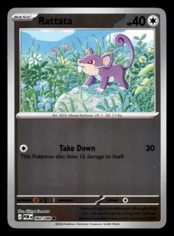 Rattata 060/088 ME03 Perfect Order Pokemon Reverse Holo Near Mint - Image 1