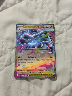 Mega Charizard X ex 013/094 Double Rare Phantasmal Flames Pokemon NM - Image 1
