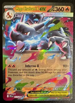Mega Charizard X ex 013/094 (NM) - Phantasmal Flames - Double Rare - Image 1