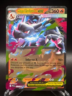 Mega Charizard X ex 013/094 Me02: Phantasmal Flames Holo Pokemon TCG - Image 1