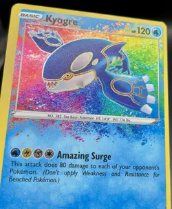 Kyogre 021/072 *MISCUT* Shining Fates (2021) Amazing Rare Holo Pokemon TCG NM/M - Image 4