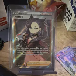 Pokemon Marnie 200/202 Swsh01: Sword & Shield Trainer Ultra Rare Full Art Holo - Image 1