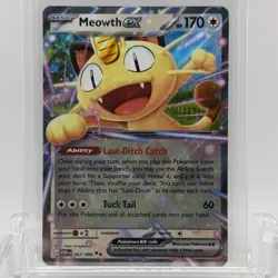 Pokemon TCG Perfect Order Meowth ex #062/088 Double Rare NM- - Image 1