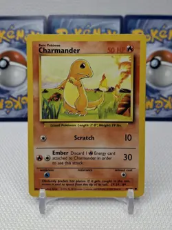 Pokemon TCG Charmander 046/102 Vintage WOTC Base Set Regular - NM - Image 1