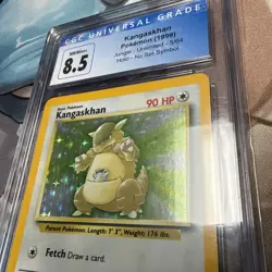 1999 Pokemon Jungle Kangaskhan No Set Symbol Holo Rare 5/64 CGC NM/Mint 8.5 - Image 3