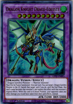 Dragon Knight Draco - Equiste GFTP-EN093 Yugioh 1st Edition (New) Ultra Rare - Image 1