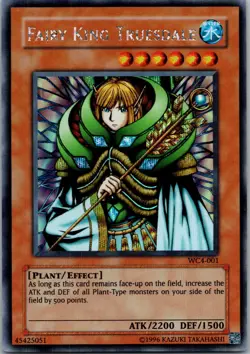 Yugioh Fairy King Truesdale WC4-001 Super Rare NM - Image 1