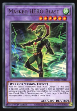 Masked HERO Blast - TOCH-EN047 - Rare - 1st Edition Yugioh - Image 1