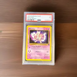 1999 Pokemon game MEWTWO #3 MOVIE EXCLUSIVE PROMO PSA 7 - Image 1