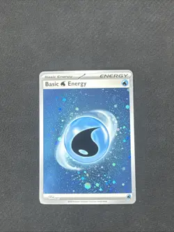 🌀 Pokemon 151 Holo Water Energy HD Error No Swirl Galaxy Cosmo Foil Variant - Image 1