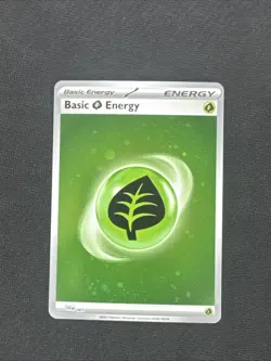 🌀 Pokemon 151 Holo Grass Energy HD Error No Swirl Galaxy Cosmo Foil Variant - Image 1