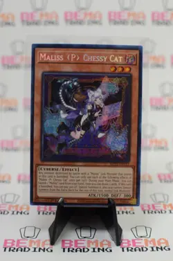 Yugioh! Maliss P Chessy Cat MP25-EN123 Mega Pack Prismatic Secret Rare - Image 1