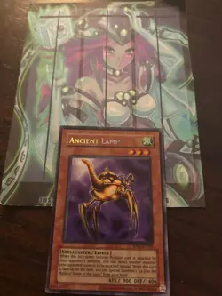 Yugioh 1x Ancient Lamp Secret Rare RP01-EN100 Retro Pack 2020 Reprint NM - Image 1