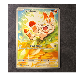 Scorbunny 225/217 Sv-Scarlet & Violet Reverse Holo Illustration Rare 70 HP - Image 1