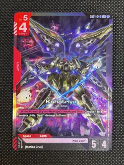 Kshatriya LR GD01-044 Newtype Rising Gundam Card Game Foil NM - Image 1