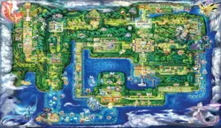 Pokemon Kanto Region Map Giant mousepad | TCG playmat | Yu-Gi-Oh | Pokemon TCG - Image 1