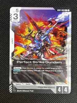 Perfect Strike Gundam R GD01-068 Gundam Card Game Foil NM - Image 1