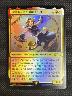 Zidane Tantalus Thief Promo PRM P-5 Final Fantasy MTG English Foil NM - Image 1