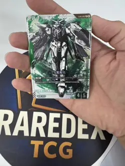Chinese-Wing Gundam ST02-001 LR+ GUNDAM CARD GAME Ver.β Beta Parallel Card Rare - Image 1
