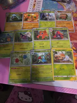 Pokemon TCG Reverse Holo Bug/Grass Card Lot of 11 Cute! NM - Image 1
