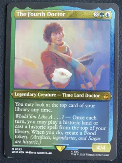 The Fourth Doctor Etched Foil Thick Display Version - WHO - Mtg Card #3F6 - Image 1