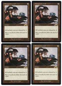 Memory Crystal x4 4x 1998 Exodus PLAYSET Colorless Rare Artifact MTG NM AZ1 - Image 1