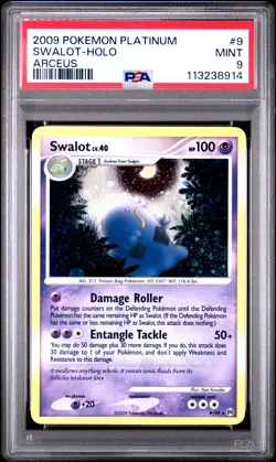 2009 POKEMON PLATINUM ARCEUS #9 SWALOT-HOLO PSA 9 - Image 1